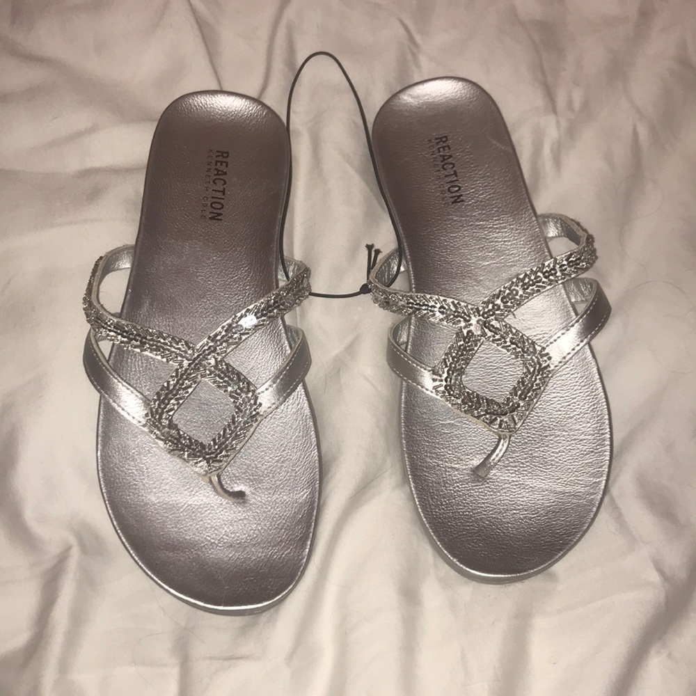 Kenneth Cole Reaction Sandals - Silver
